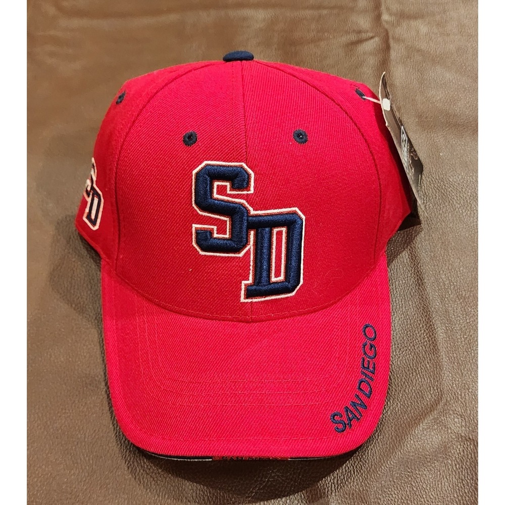 San Diego SD Hat Red Adjustable Strapback Cap NEW With Tags Baseball